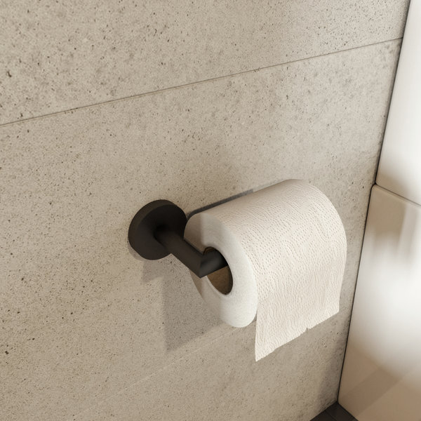 Octavia Freestanding Toilet Roll Holder/Dispenser, Grey Marble